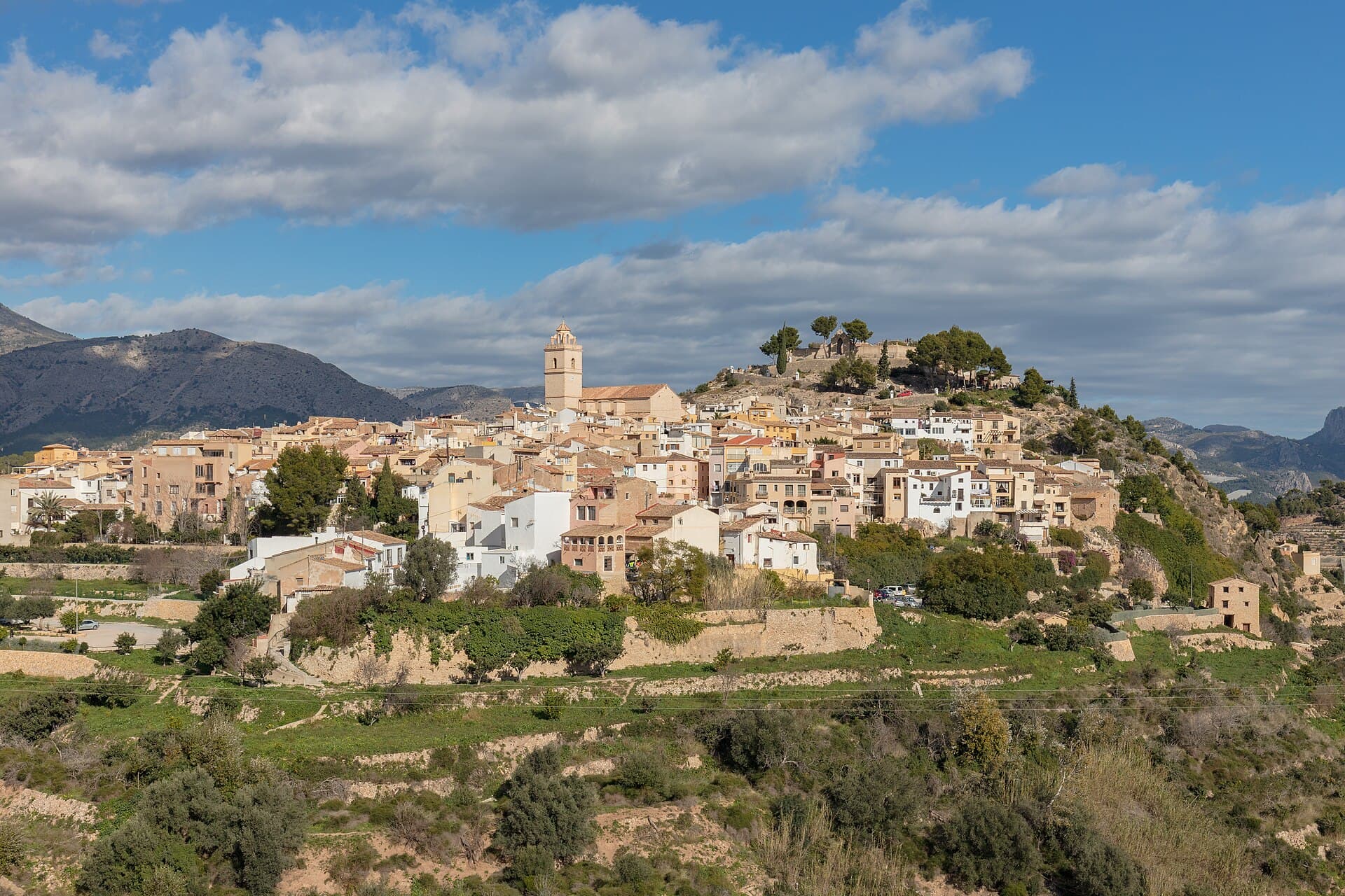 Polop — view of the town